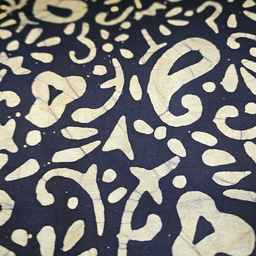 Batik Cotton Fabric - EC16193 - Flat fabric