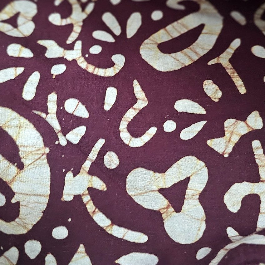 Batik Cotton Fabric - EC16194 - Flat fabric