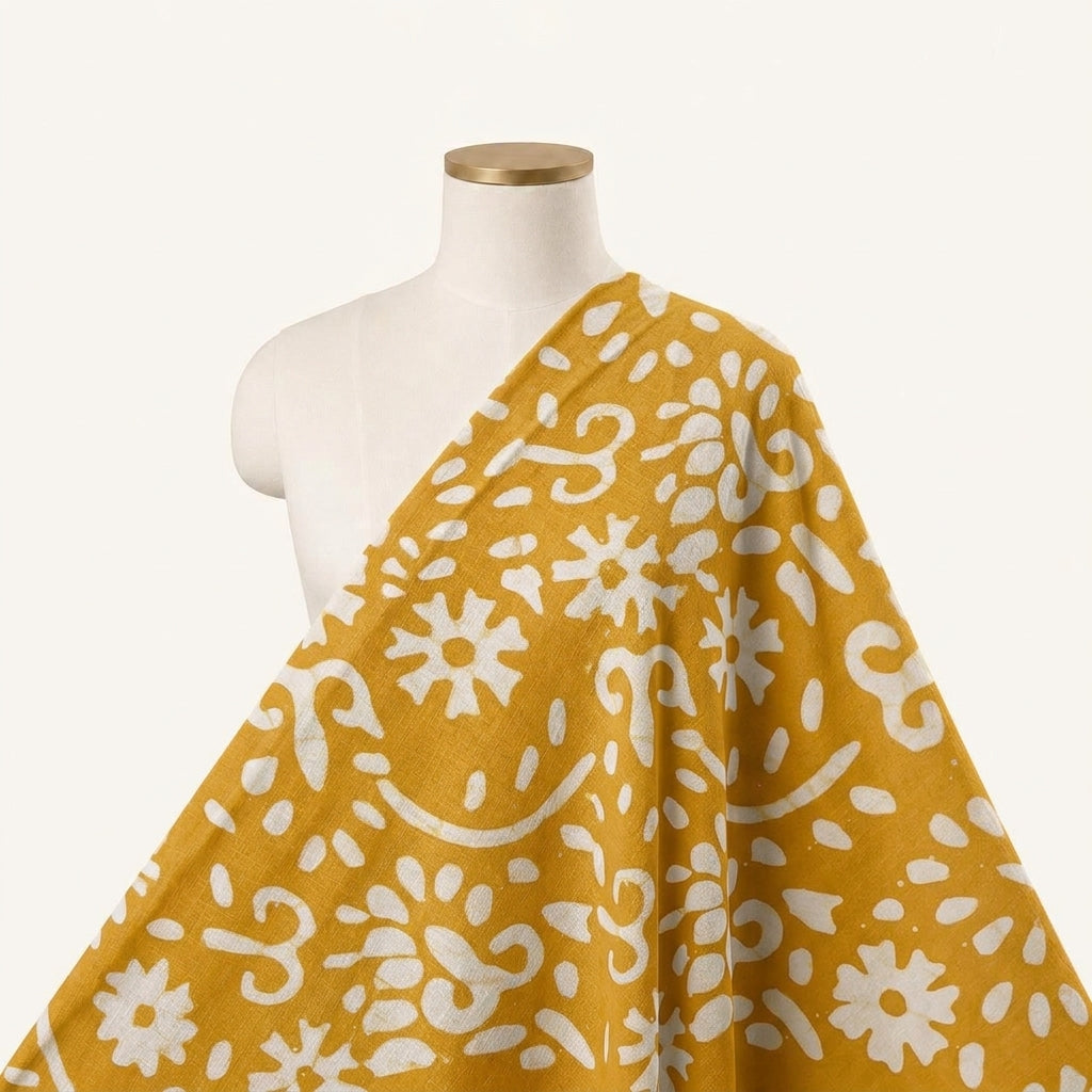 Batik Cotton Fabric - EC16197 - saree_drape