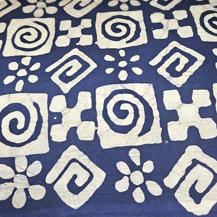 Batik Cotton Fabric - EC16205 - Flat fabric