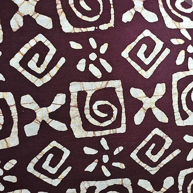 Batik Cotton Fabric - EC16206 - Flat fabric
