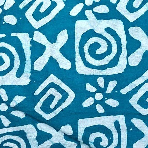Batik Cotton Fabric - EC16207 - Flat fabric