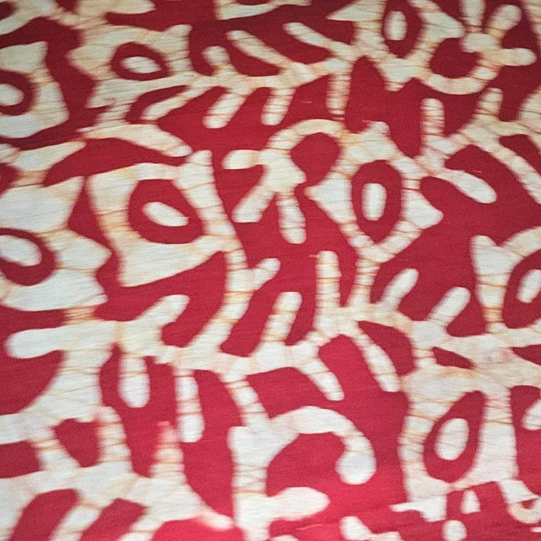 Batik Cotton Fabric - EC16208 - Flat fabric