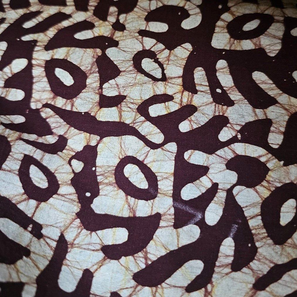 Batik Cotton Fabric - EC16214 - Flat fabric