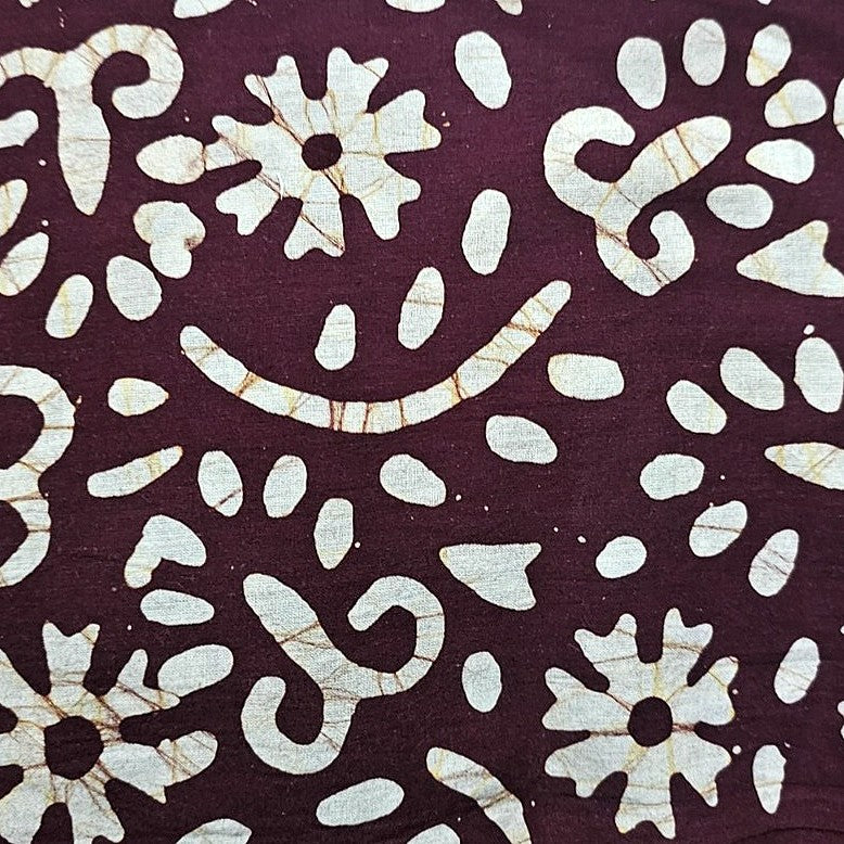 Batik Cotton Fabric - EC16216 - Flat fabric
