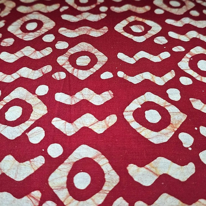 Batik Cotton Fabric - EC16227 - Flat fabric