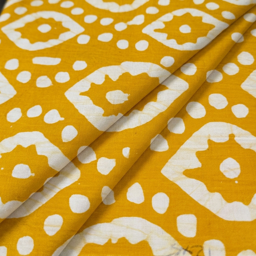 Folded Yellow Fabric