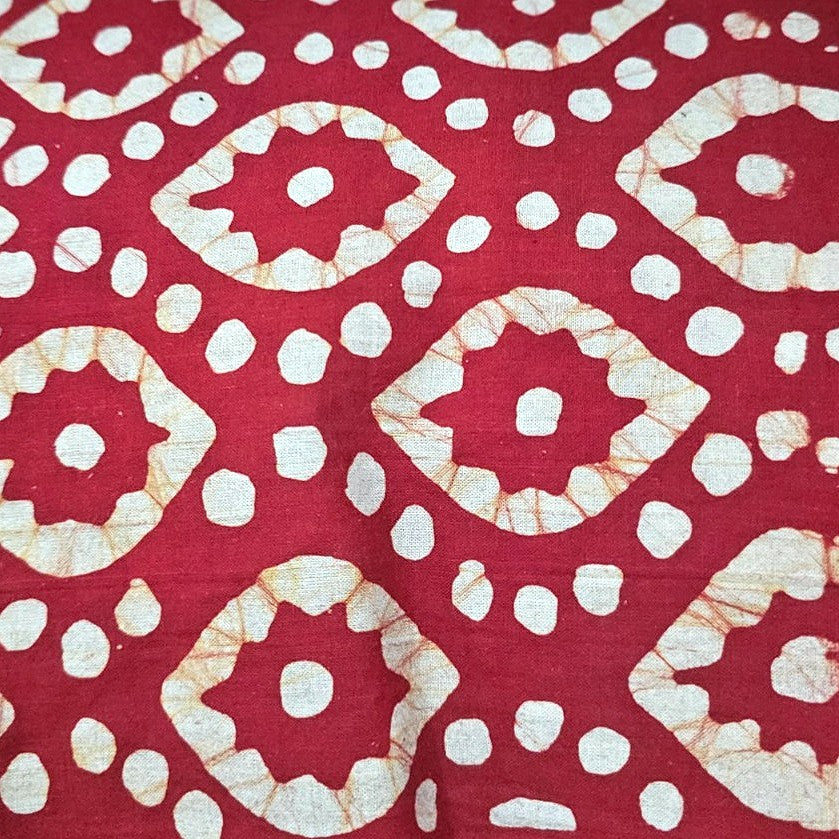 Batik Cotton Fabric - EC16238 - Flat fabric