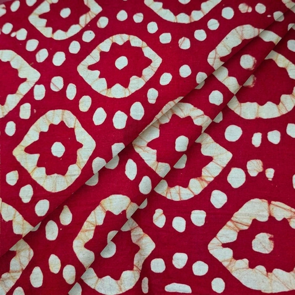 Folded Red Fabric