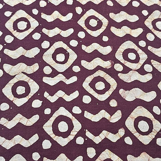 Batik Cotton Fabric - EC16279 - Flat fabric