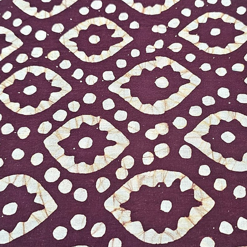 Batik Cotton Fabric - EC16282 - Flat fabric