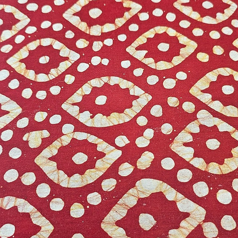 Batik Cotton Fabric - EC16285 - Flat fabric