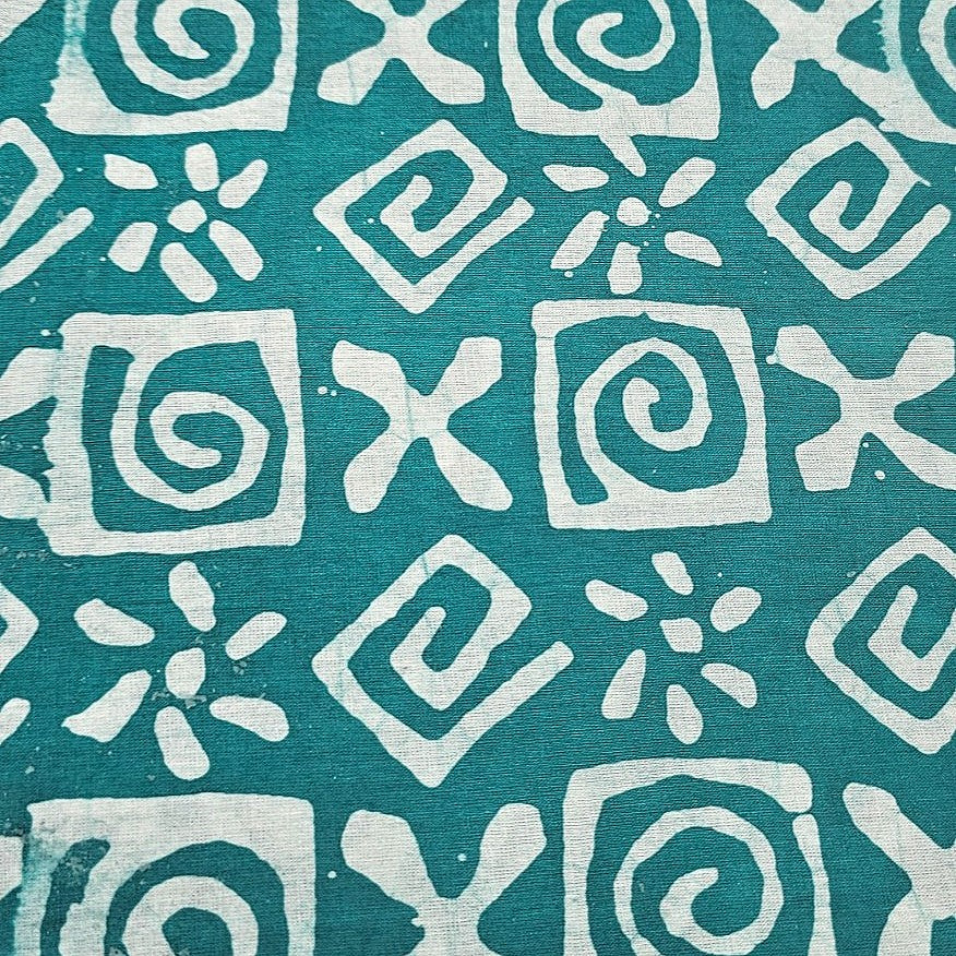 Batik Cotton Fabric - EC16309 - Flat fabric