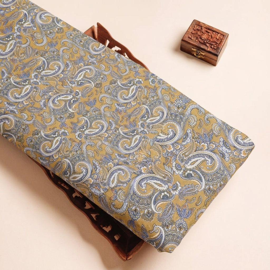 Paisley Crepe Fabric