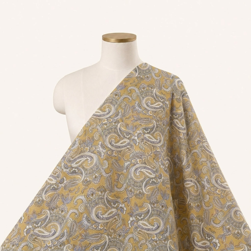 Paisley Crepe Fabric