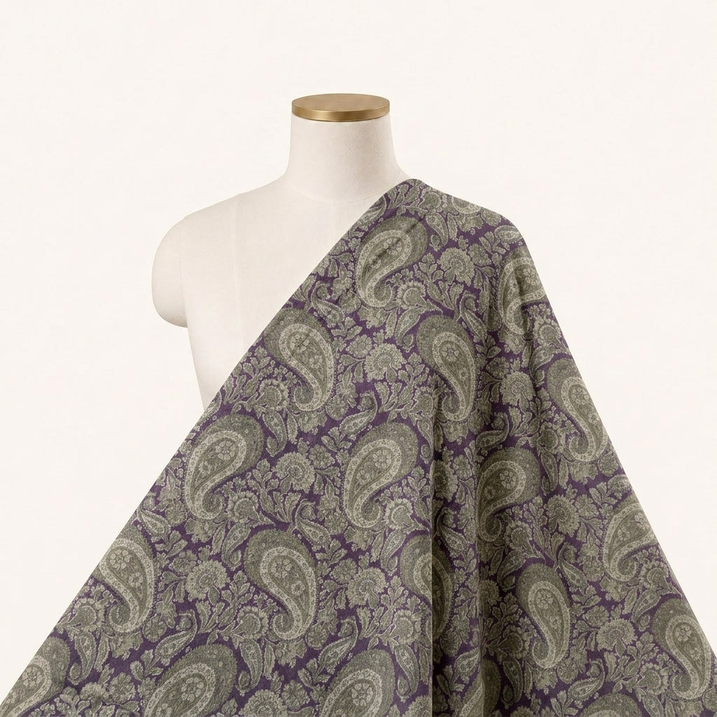 Paisley Crepe Fabric