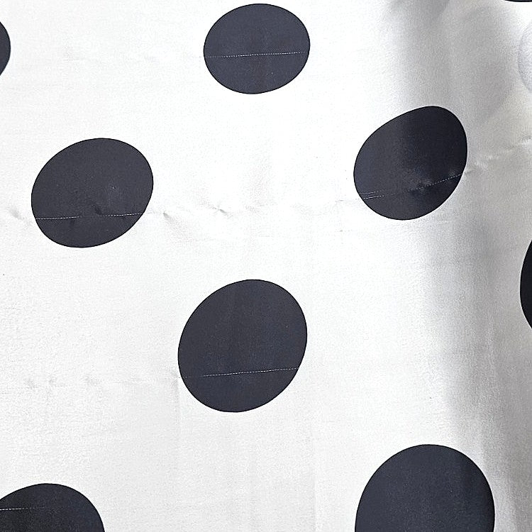 Polka Dots Satin Fabric - EC16466 - Flat fabric