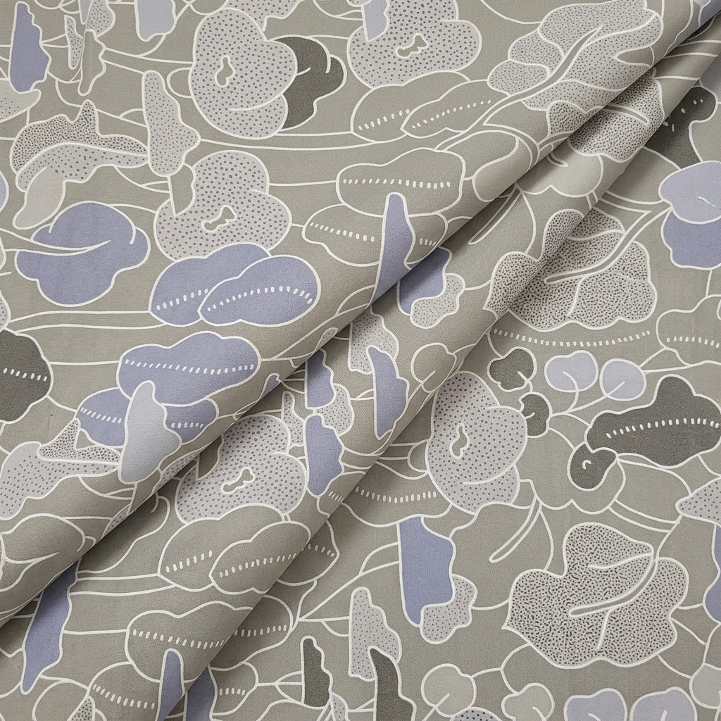 Folded Abstract FLORAL MUL COTTON Fabric