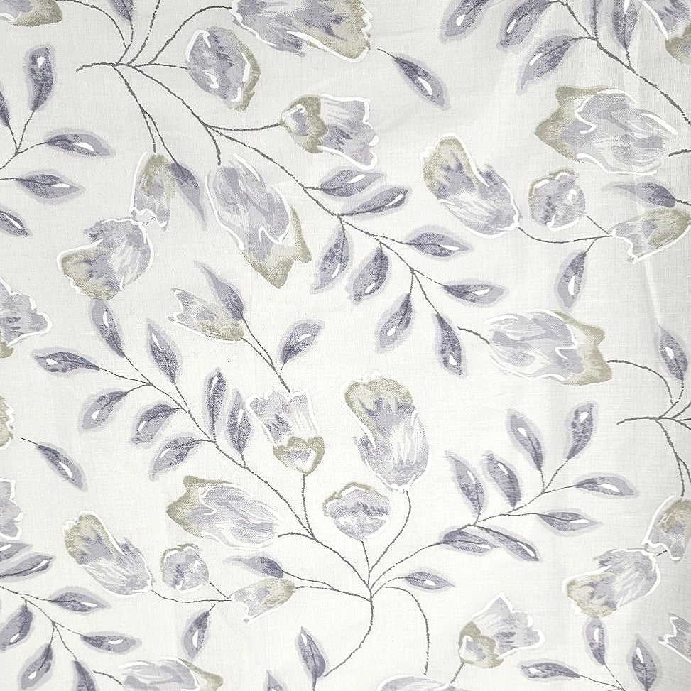 Yellow Floral Mul Cotton Fabric - EC16654