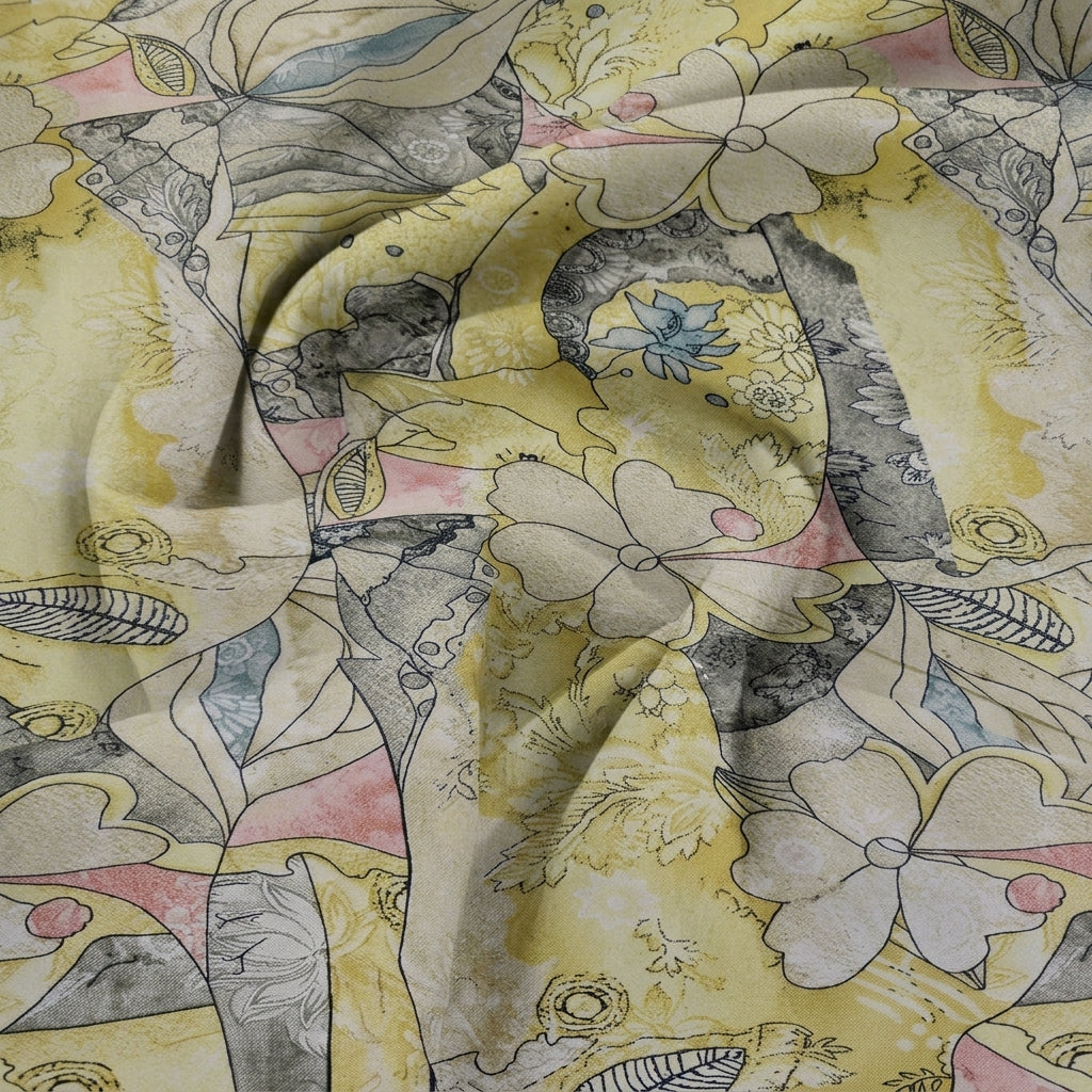 Floral Mul Cotton Fabric