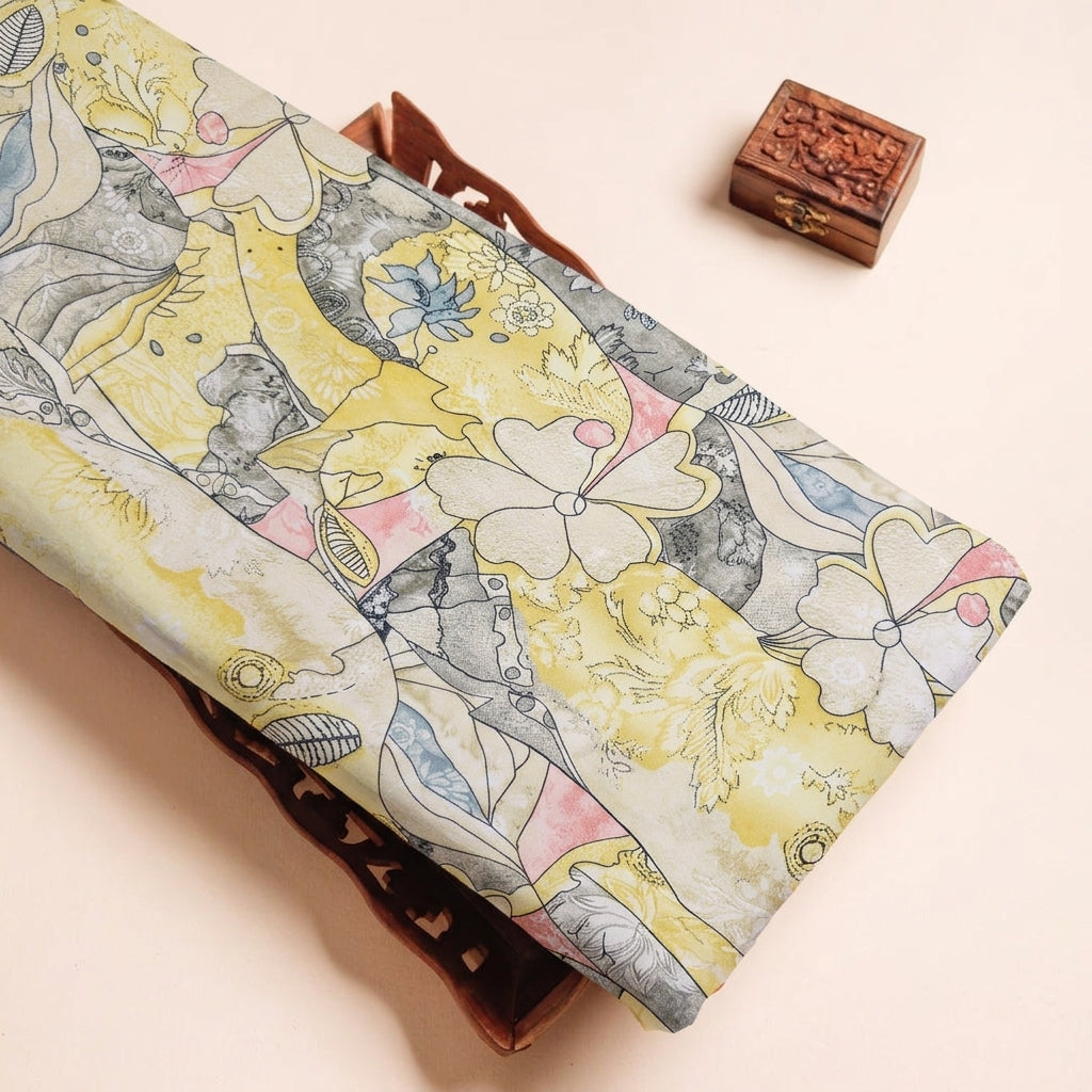 Floral Mul Cotton Fabric