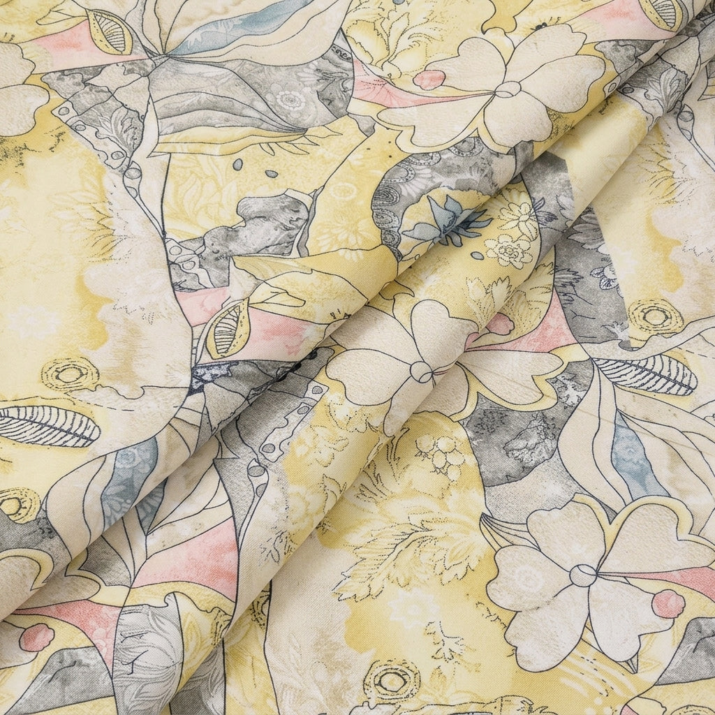 Floral Mul Cotton Fabric