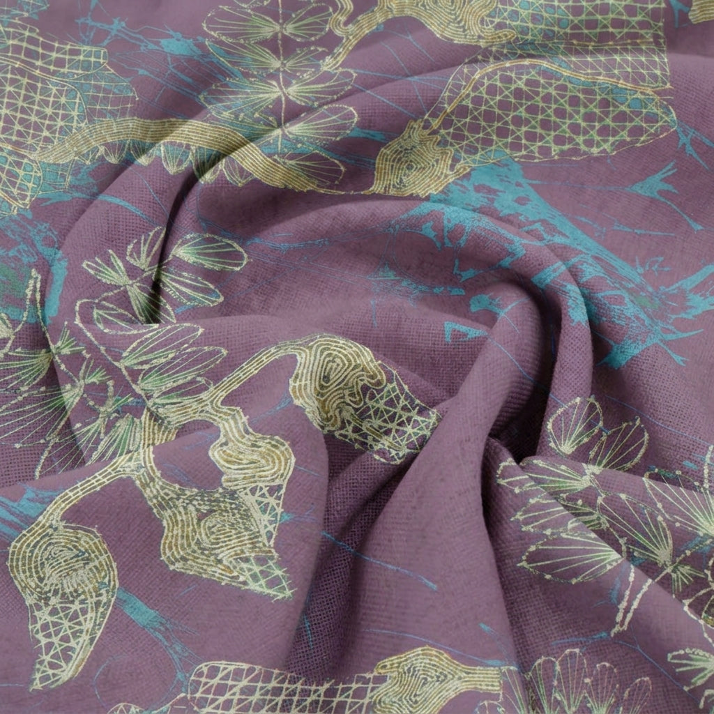 Floral Satin Fabric