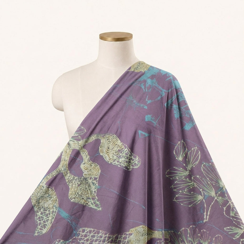 Floral Satin Fabric