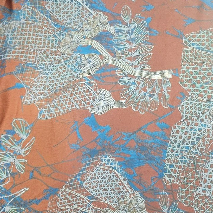 Floral Satin Fabric