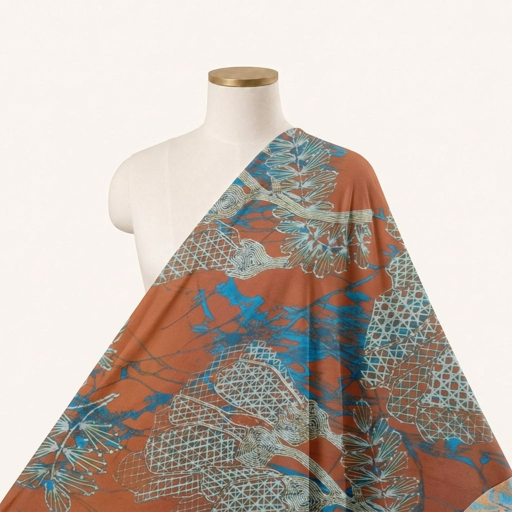 Floral Satin Fabric