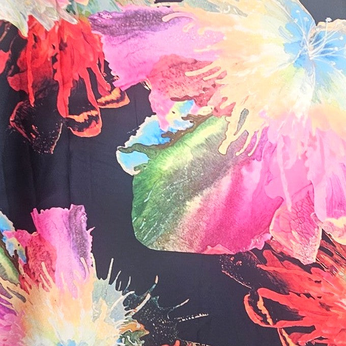 Floral Satin Fabric