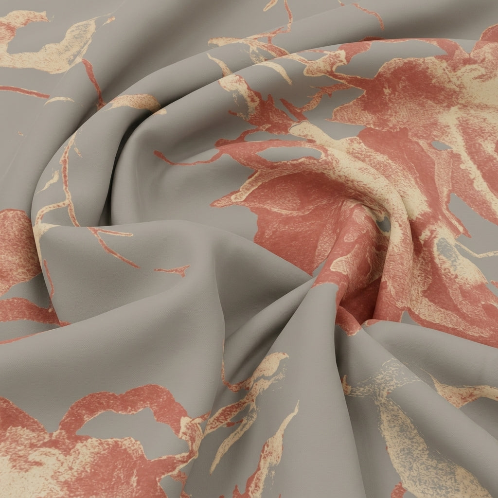Floral Satin Fabric