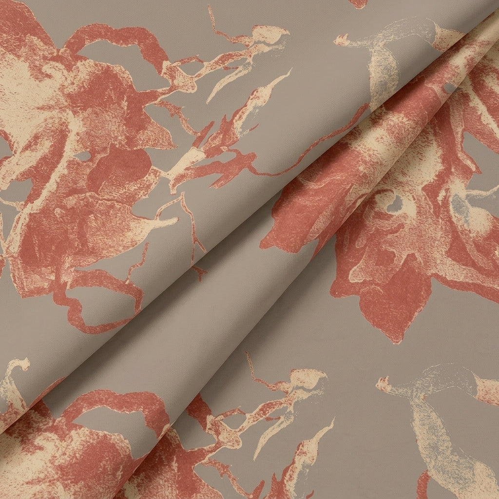 Floral Satin Fabric