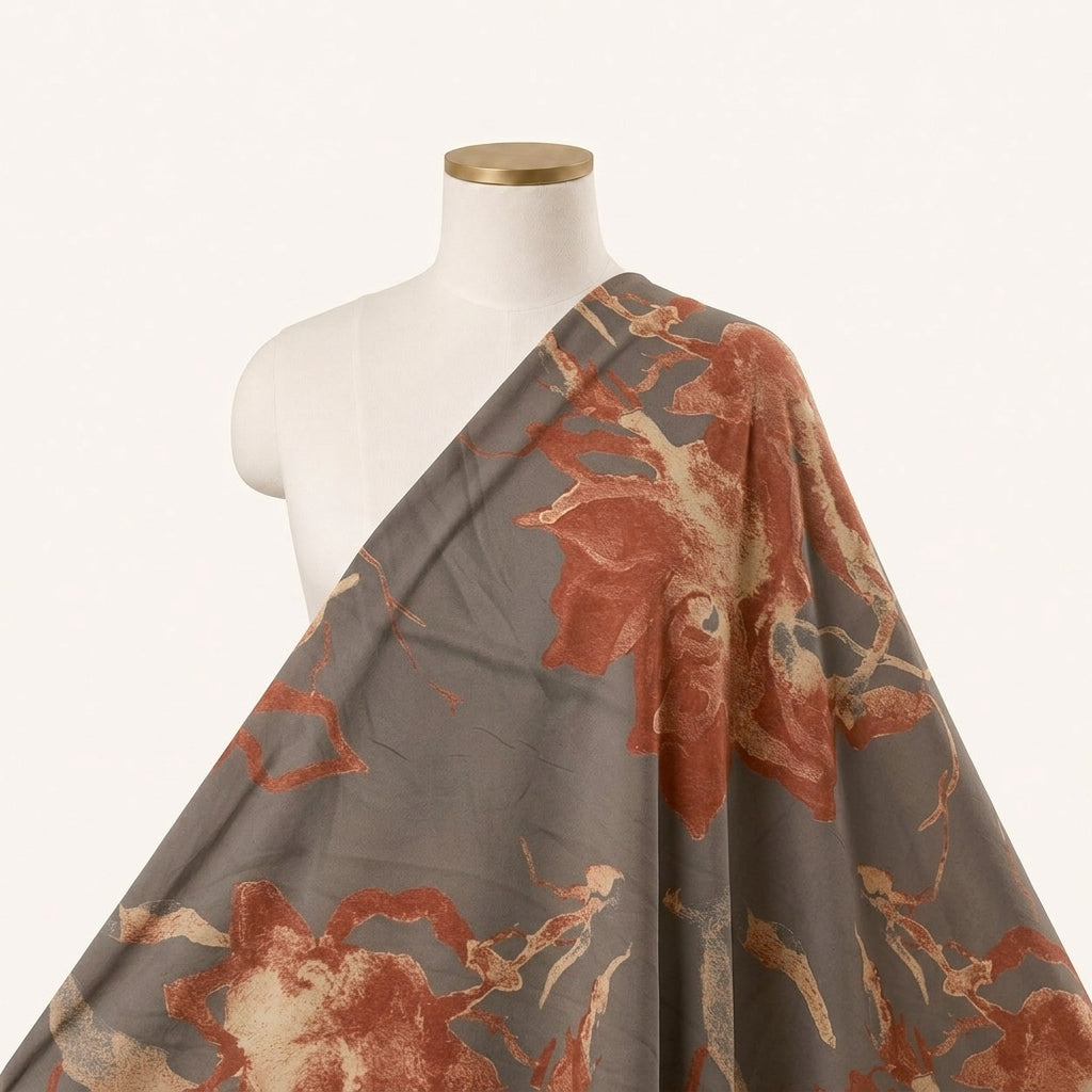 Floral Satin Fabric