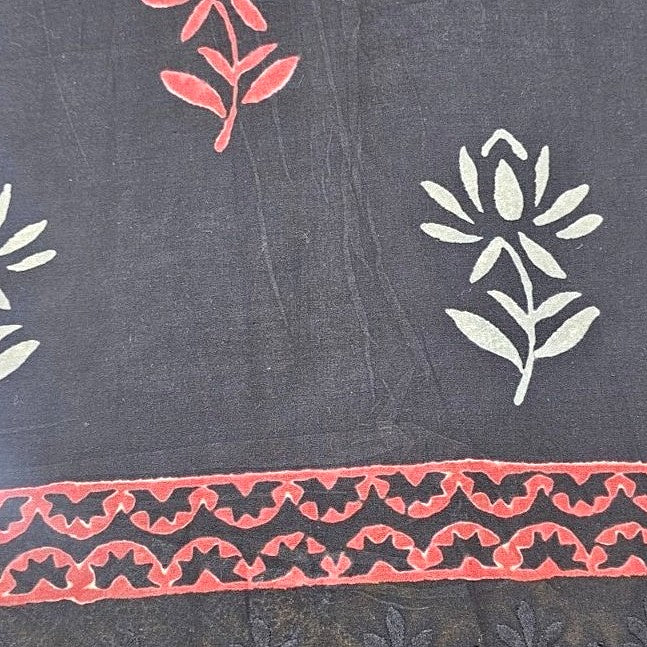 Floral Cutwork Cotton Fabric