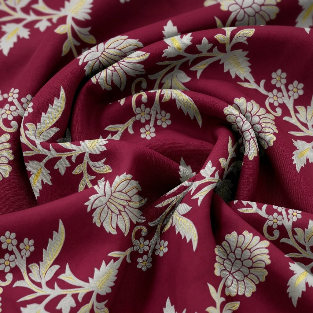 Floral Rayon Fabric