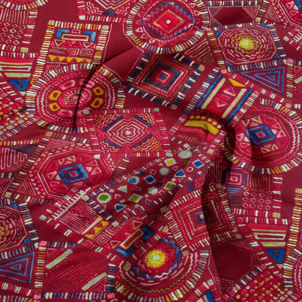 Abstract Rayon Fabric