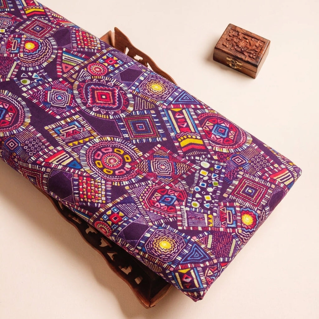 Abstract Rayon Fabric
