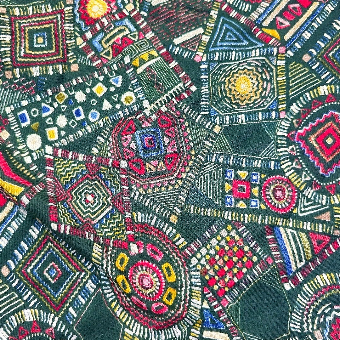 Abstract Rayon Fabric