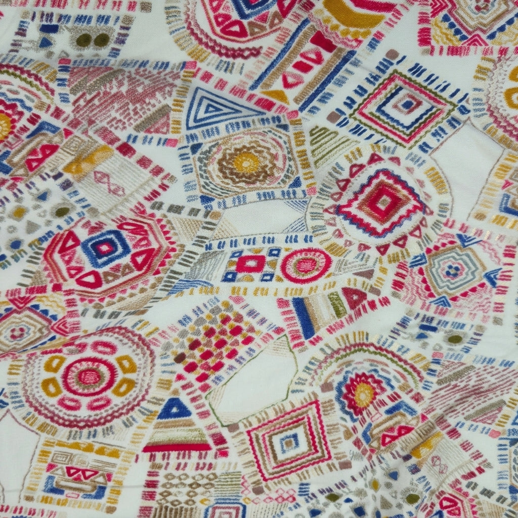 Abstract Rayon Fabric