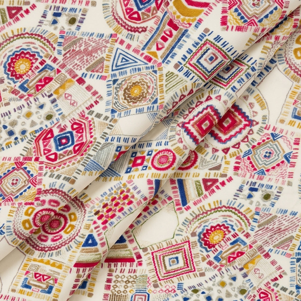 Abstract Rayon Fabric