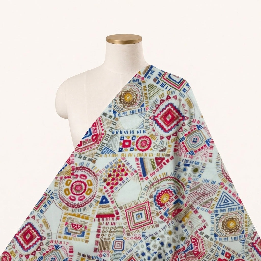 Abstract Rayon Fabric