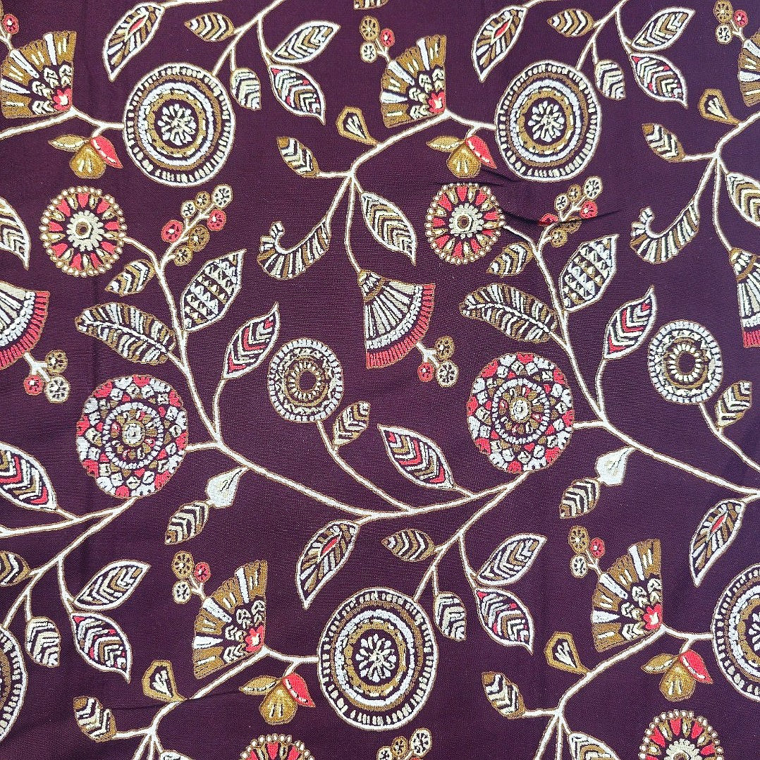 Floral Rayon Fabric