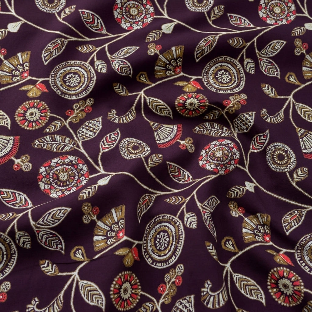 Floral Rayon Fabric