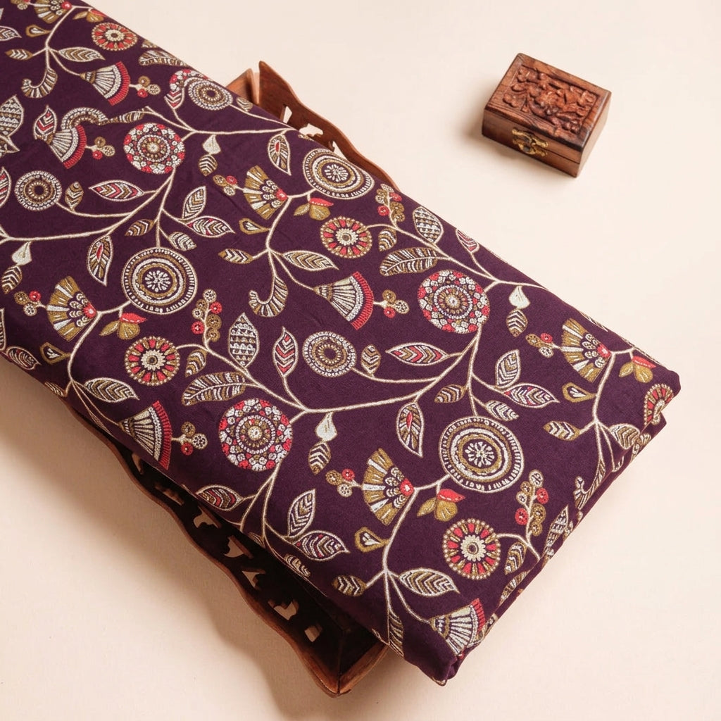 Floral Rayon Fabric