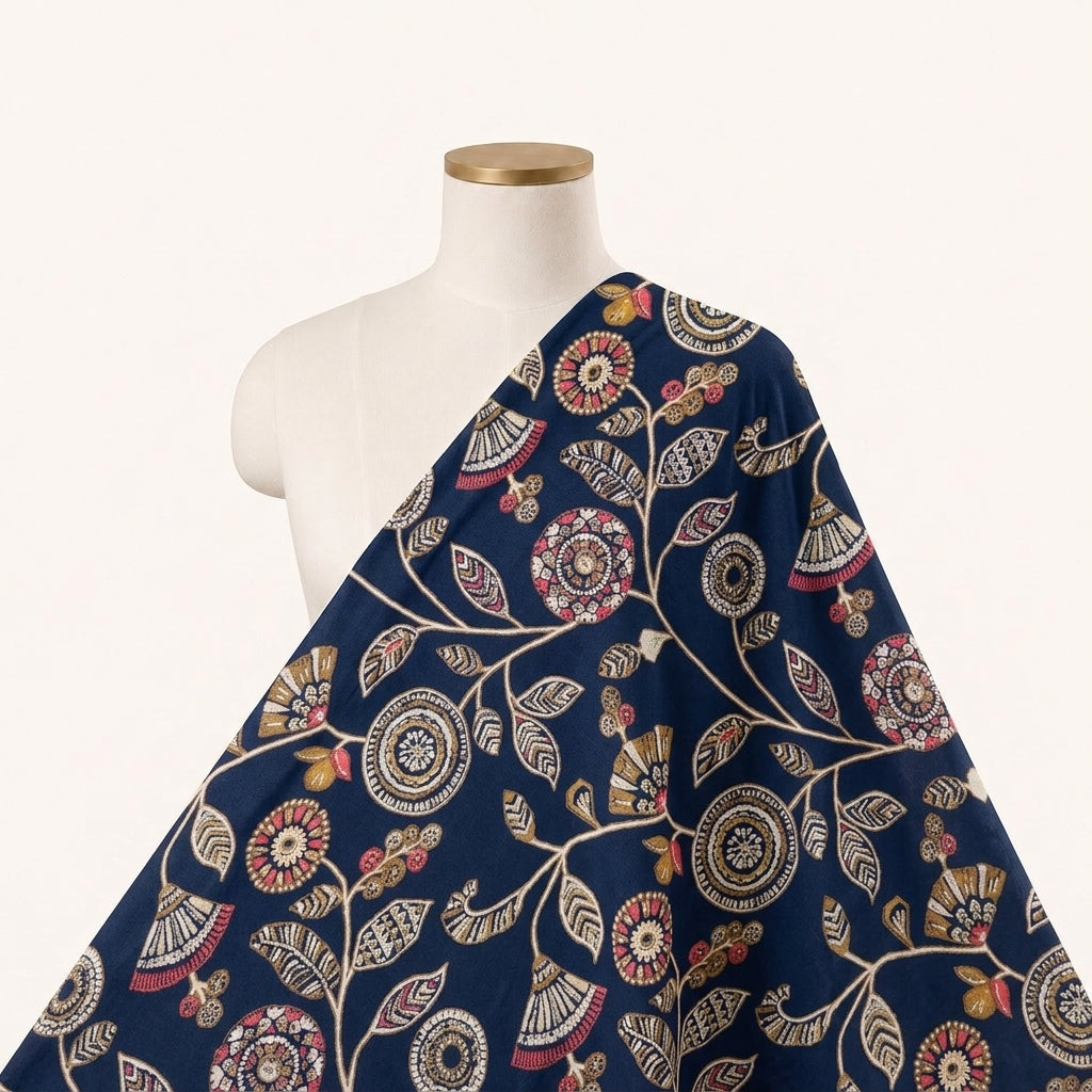 Floral Rayon Fabric