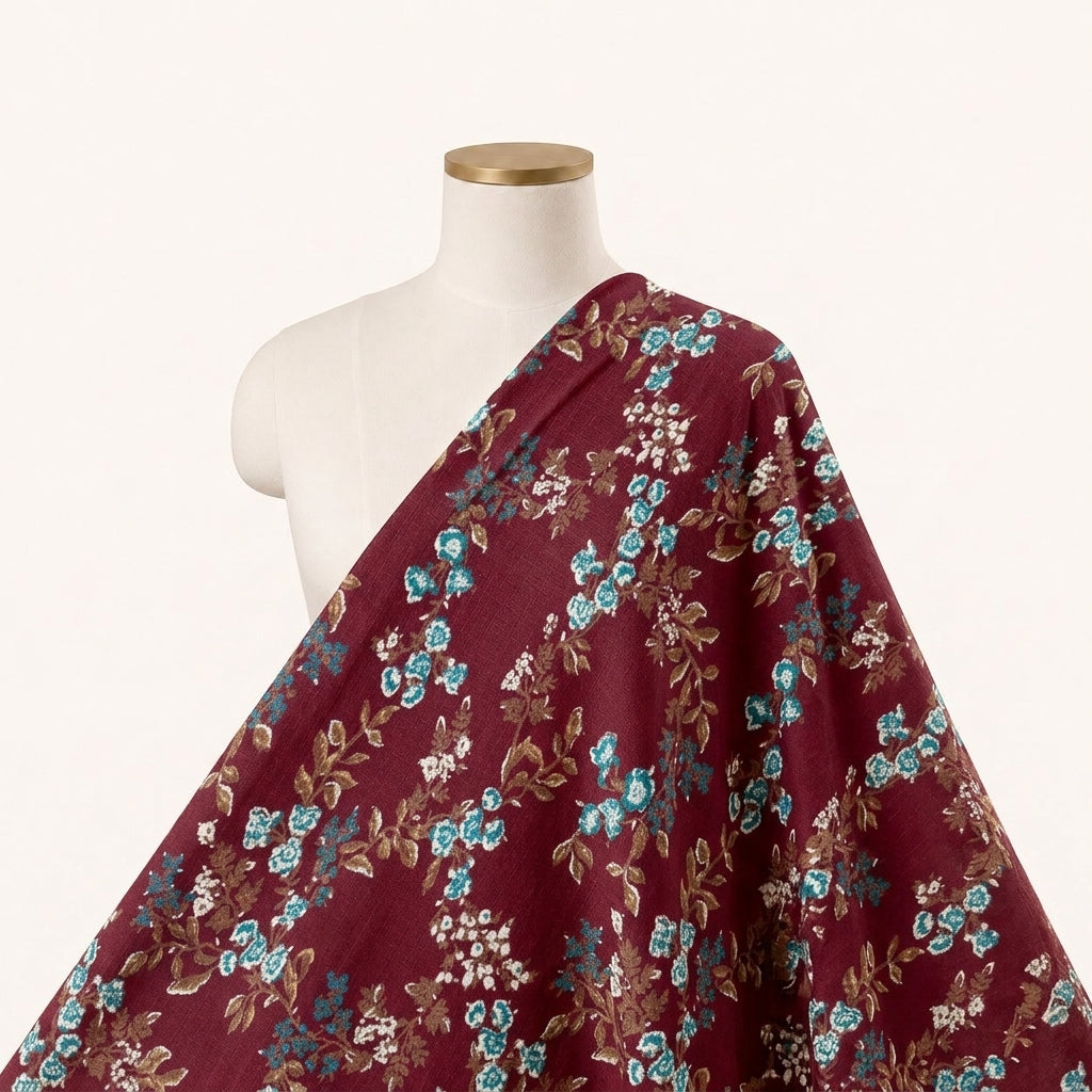 Floral Rayon Fabric