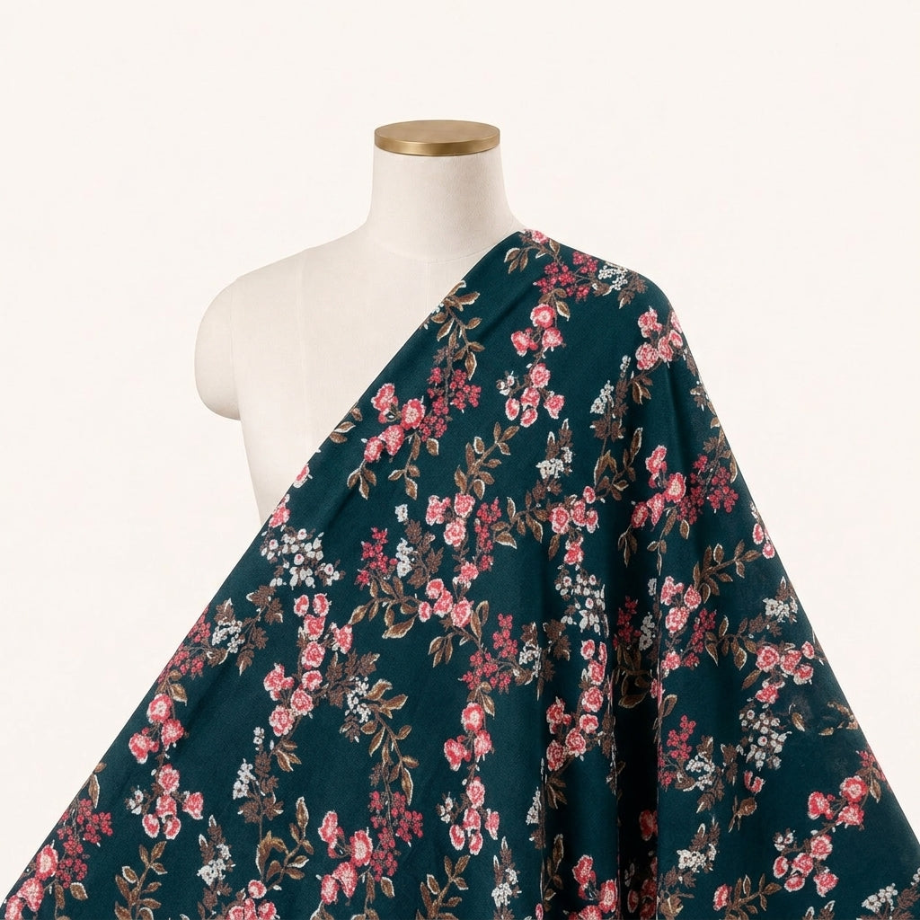 Floral Rayon Fabric