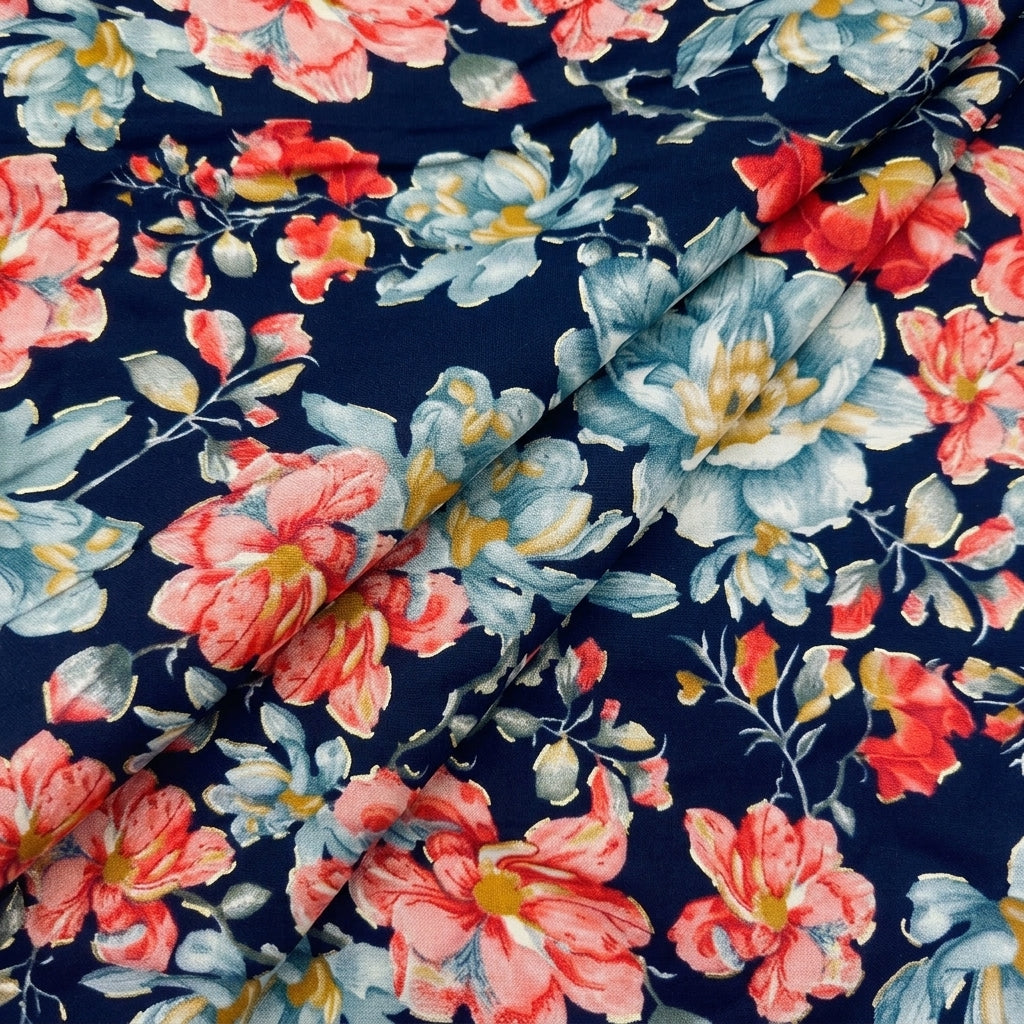Floral Rayon Fabric