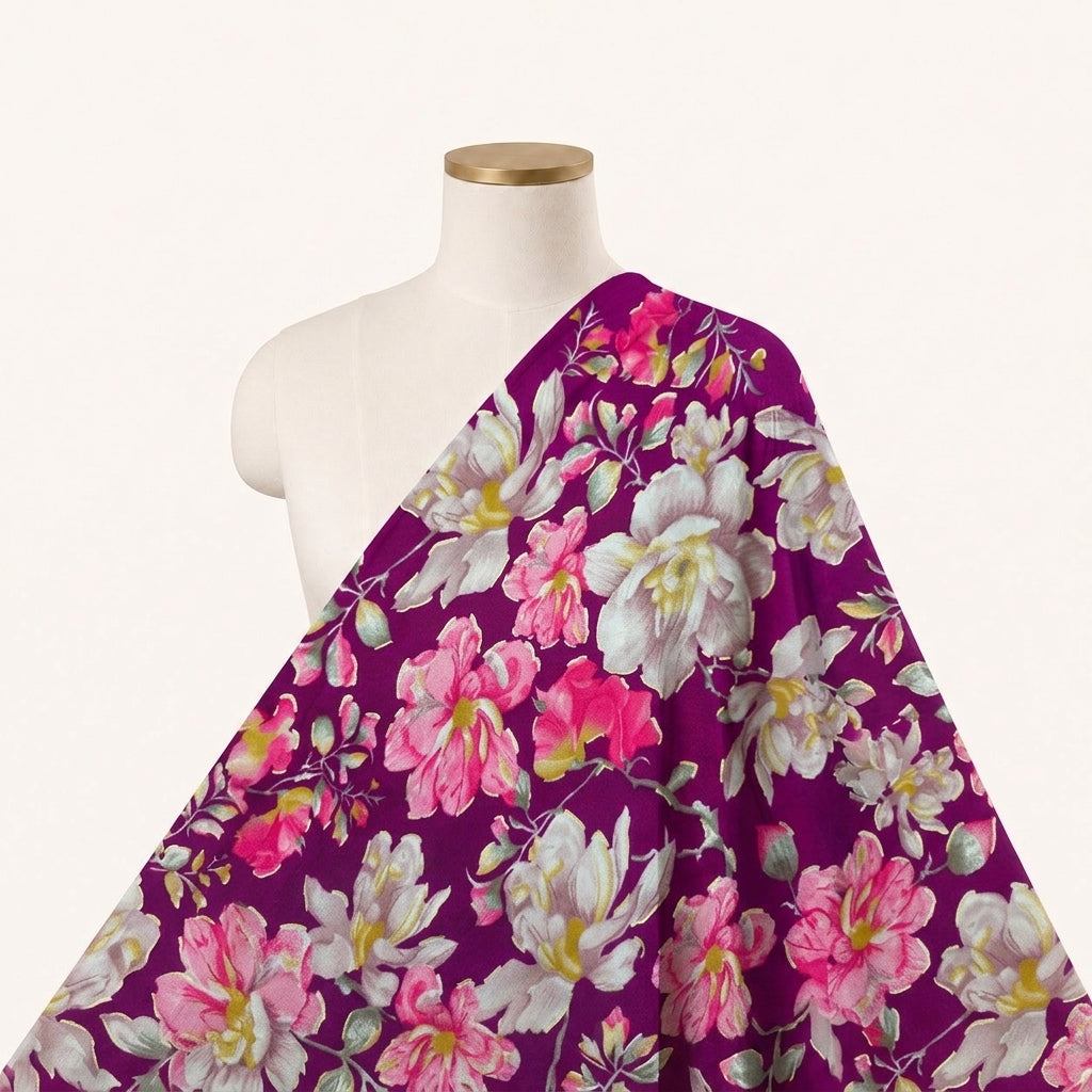 Floral Rayon Fabric